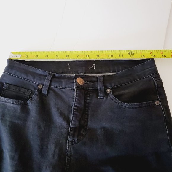 FREE PEOPLE High Rise Cropped Black Skinny Jeans - Picture 8 of 10